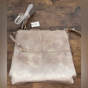 West Bronco Women's Pewter Zipper Crossbody Bag